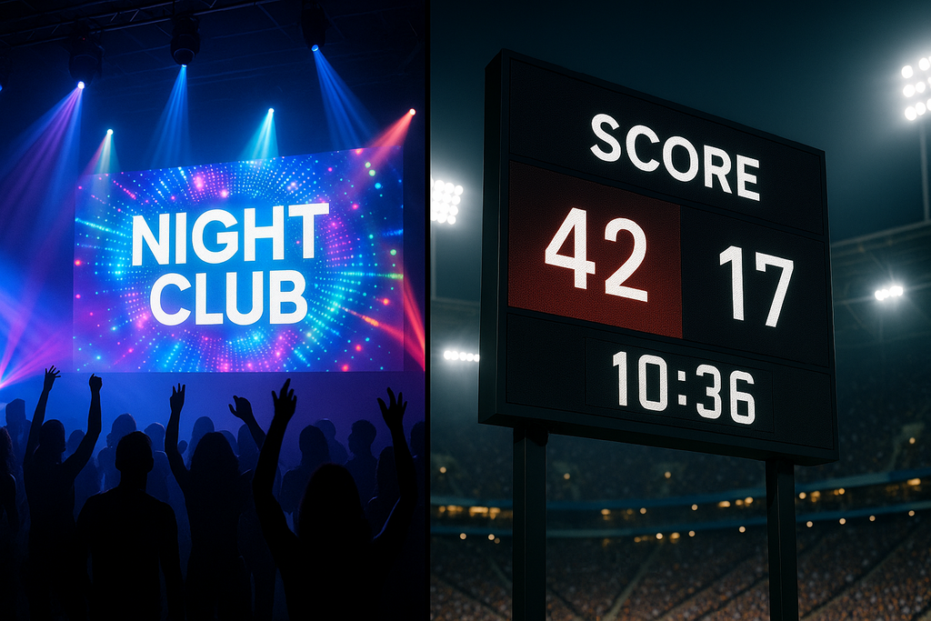 Pantalla Led para discotecas y eventos deportivos